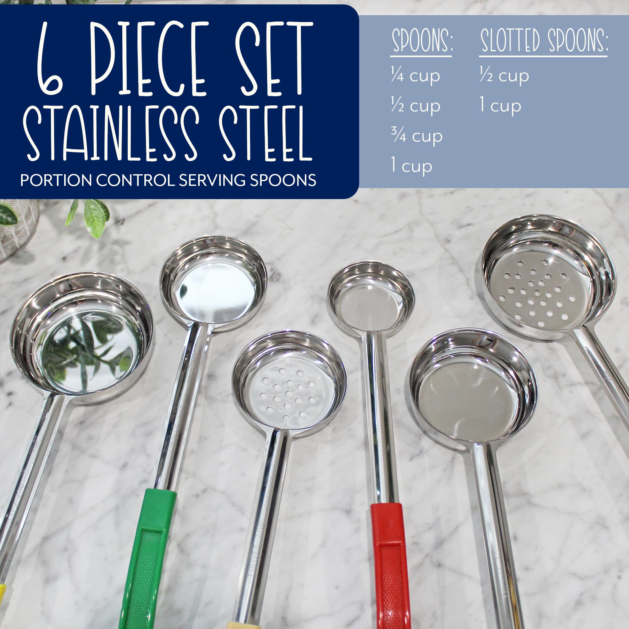 Darware ladles hanging in kitchen, illustrating convenient storage and accessibility
