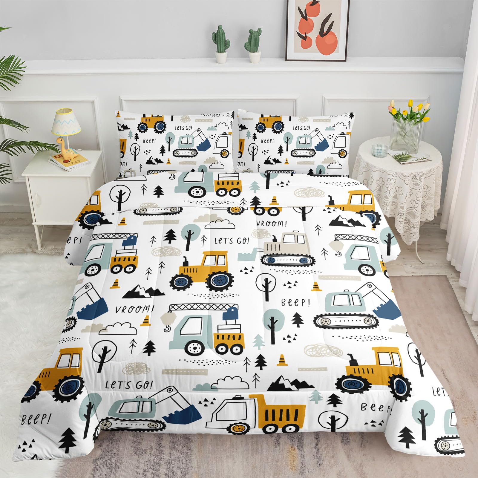 Datura home front packaging showing excavator design and vibrant colors for playful decor