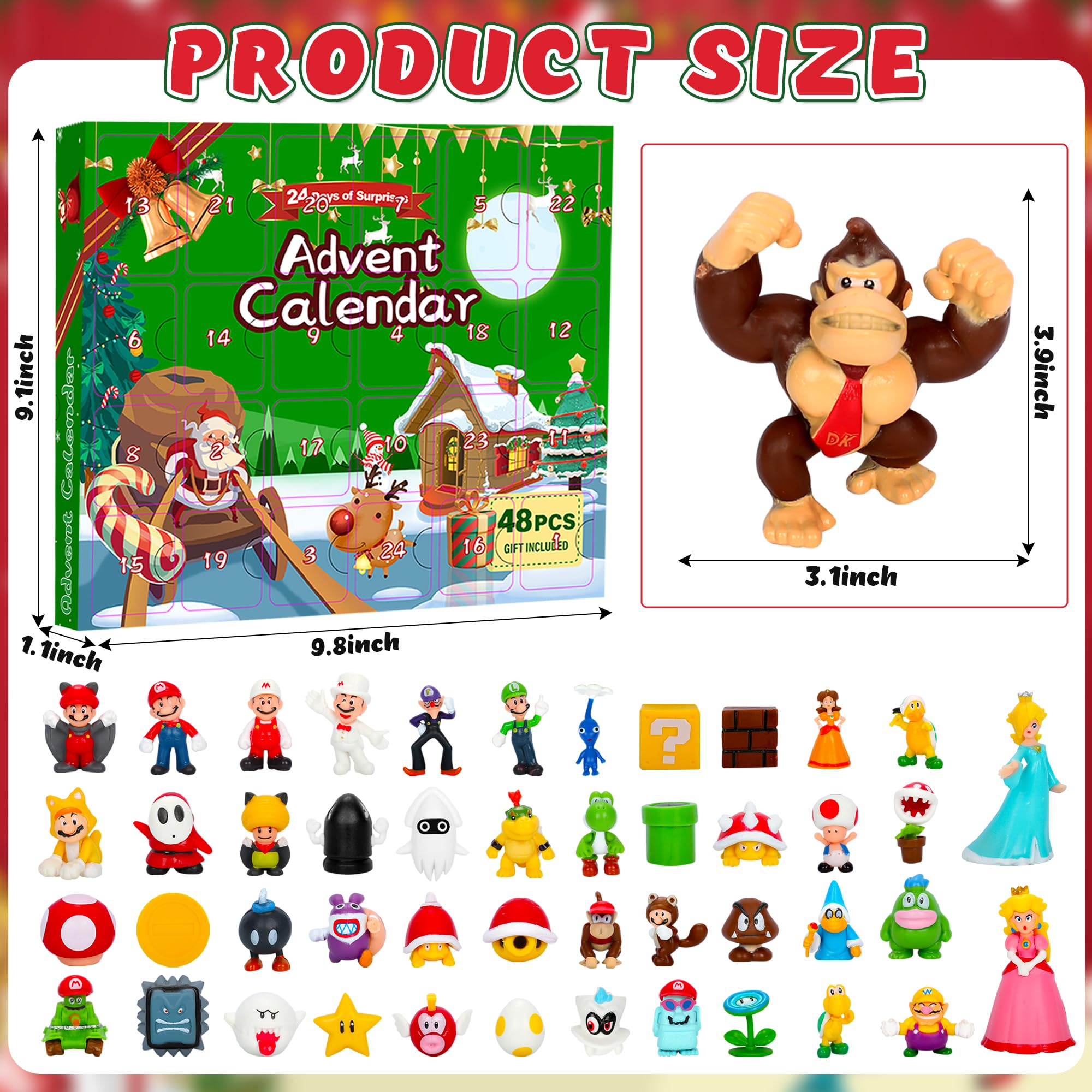 Daughe mini figure hung as an ornament bringing compact holiday charm