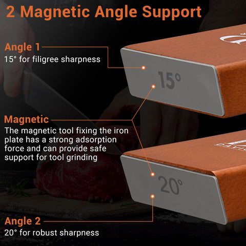 DAVIOR roller sharpening a chef knife edge for consistent sharpening control