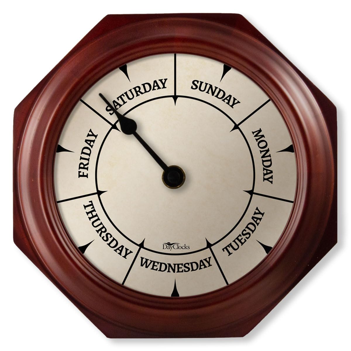 DayClocks hanging in a kitchen for quick daily reference and decorative appeal