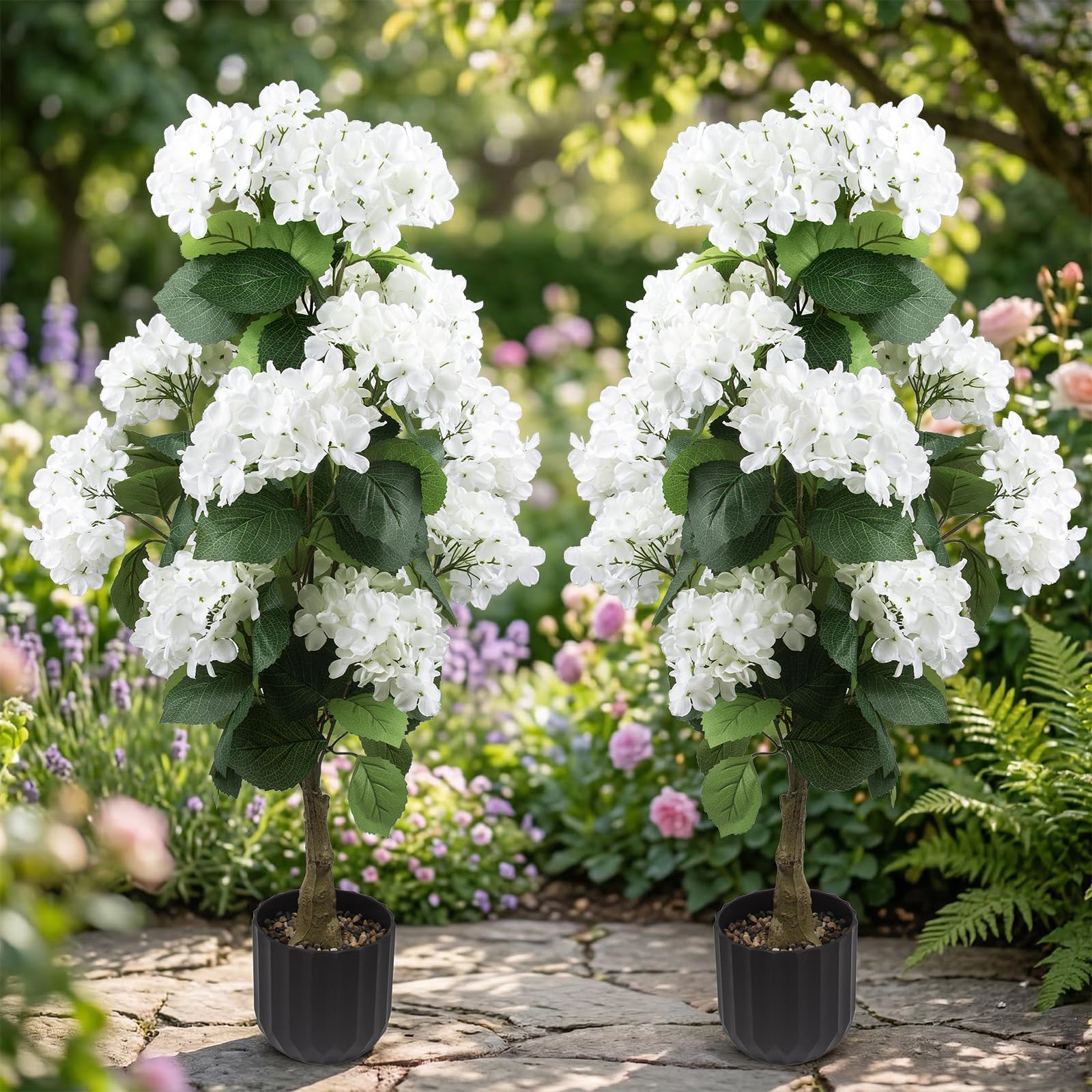 Daynight hydrangea potted base ready-to-display for easy styling benefit