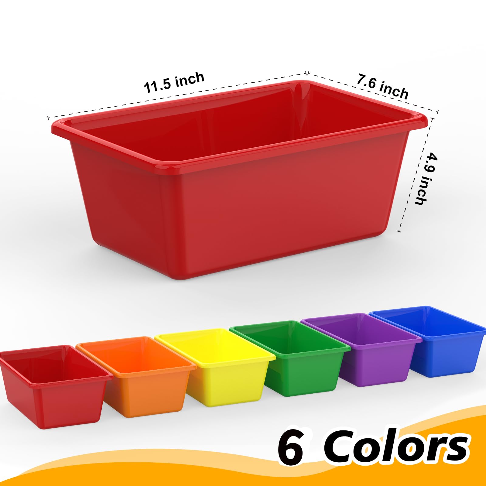 Dcocdeely close-up of six vibrant colors improving category recognition