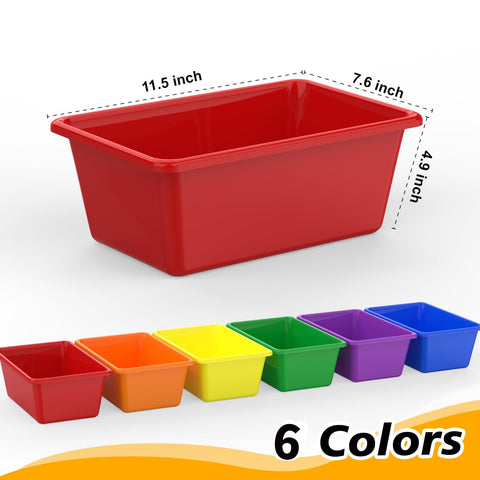 Dcocdeely close-up of six vibrant colors improving category recognition