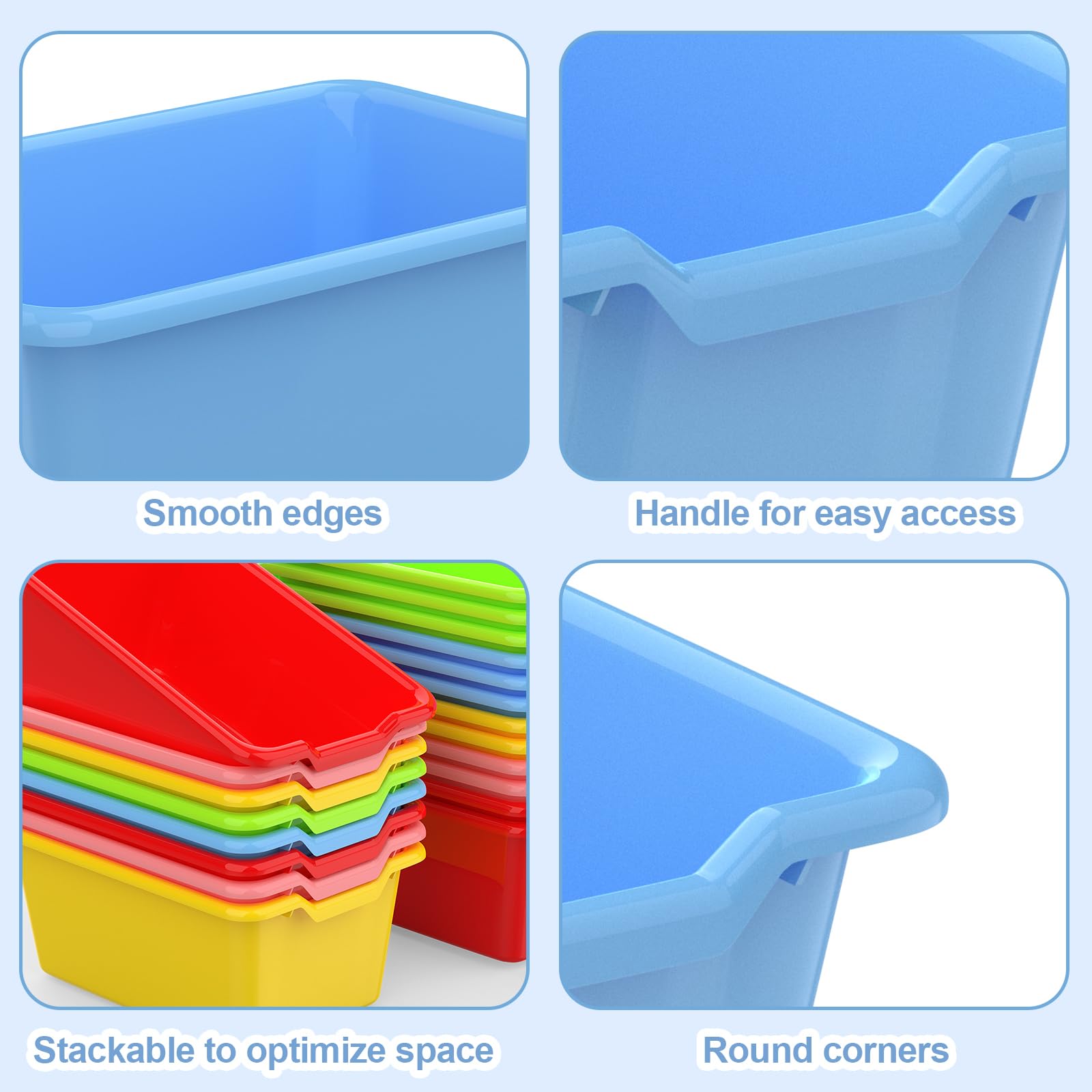 Dcocdeely close-up of smooth handle for easy lifting by kids benefit