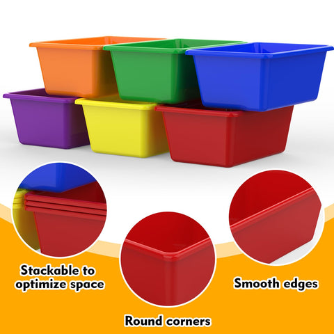 Dcocdeely side profile demonstrating stackable design for space saving
