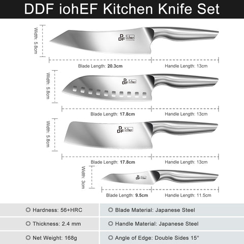 DDF iohEF santoku slicing vegetables showing clean cuts and efficient food prep