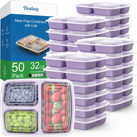 Dealusy front packaging showing lilac containers and included lids for easy identification and value