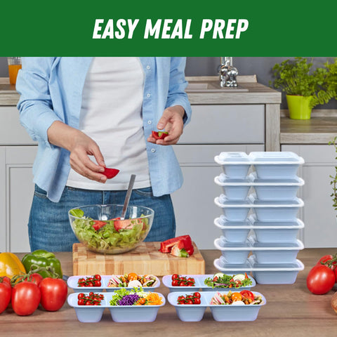 Dealusy stacked containers saving fridge space and organized storage benefit