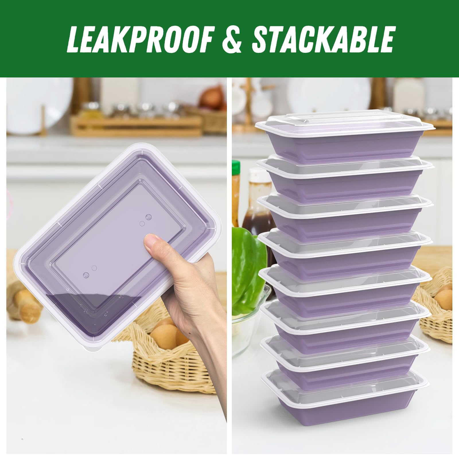 Dealusy stacked containers in fridge saving space and boosting organization