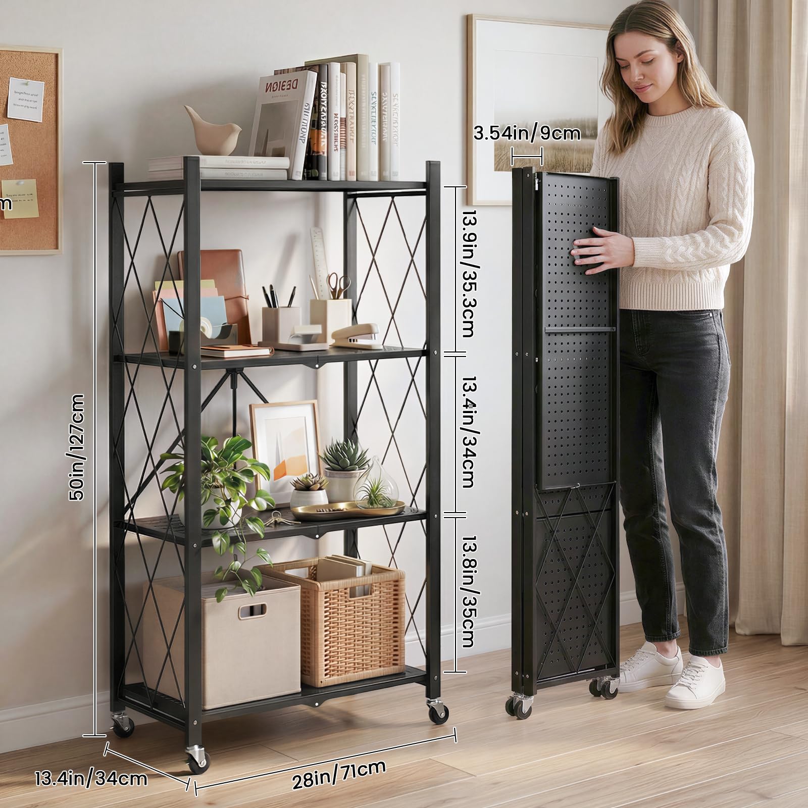 DEANIC mesh shelf close-up preventing small items from falling