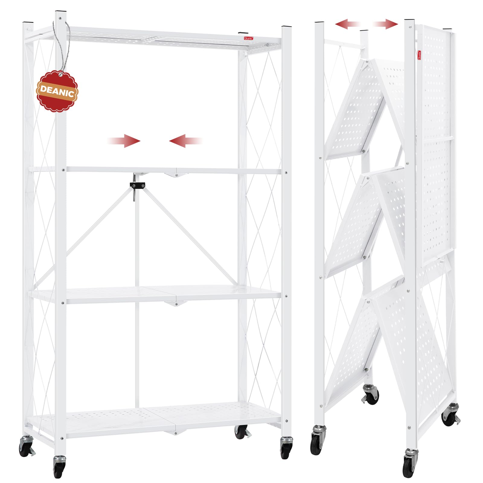 DEANIC front view full shelf showing compact footprint and quick use