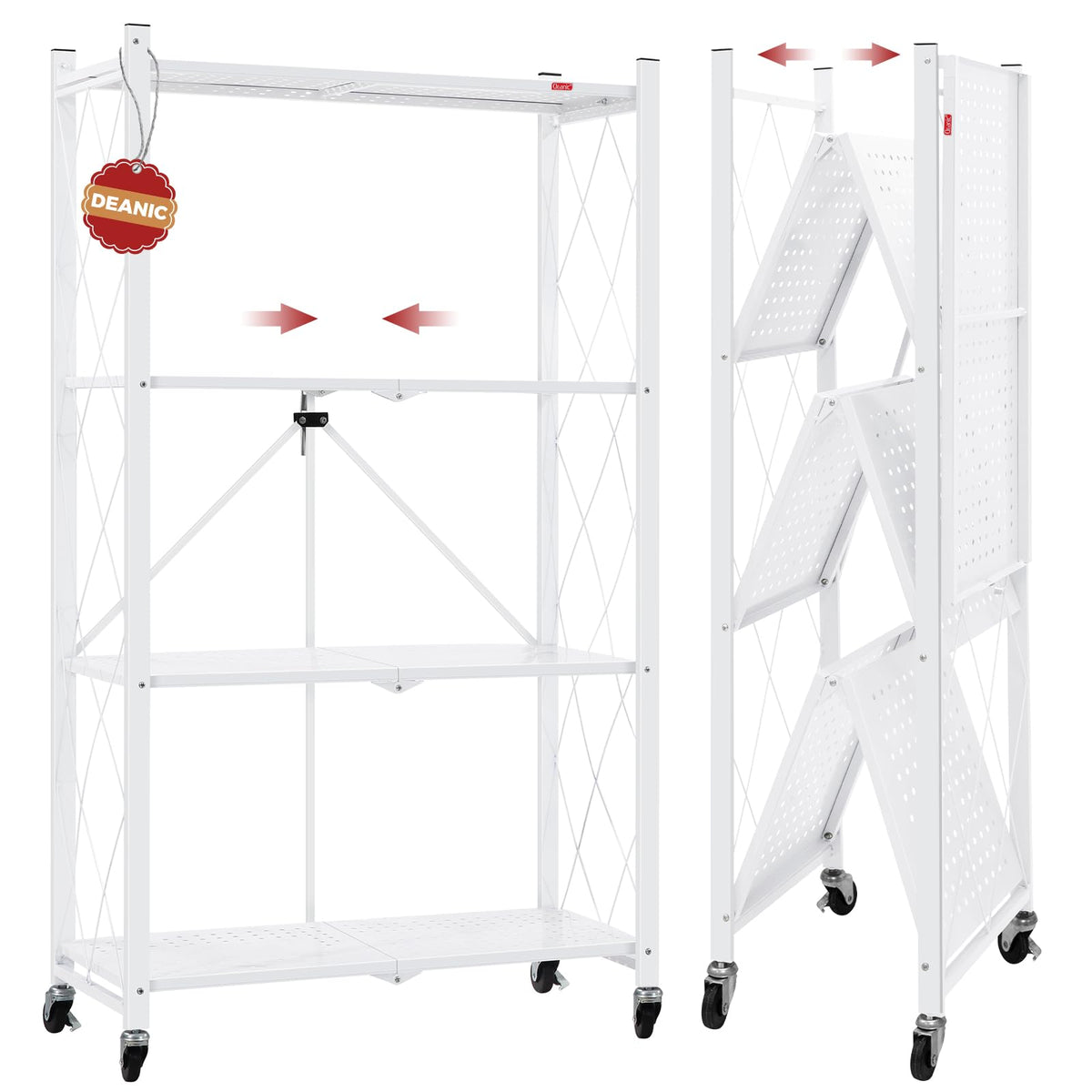 DEANIC front view full shelf showing compact footprint and quick use