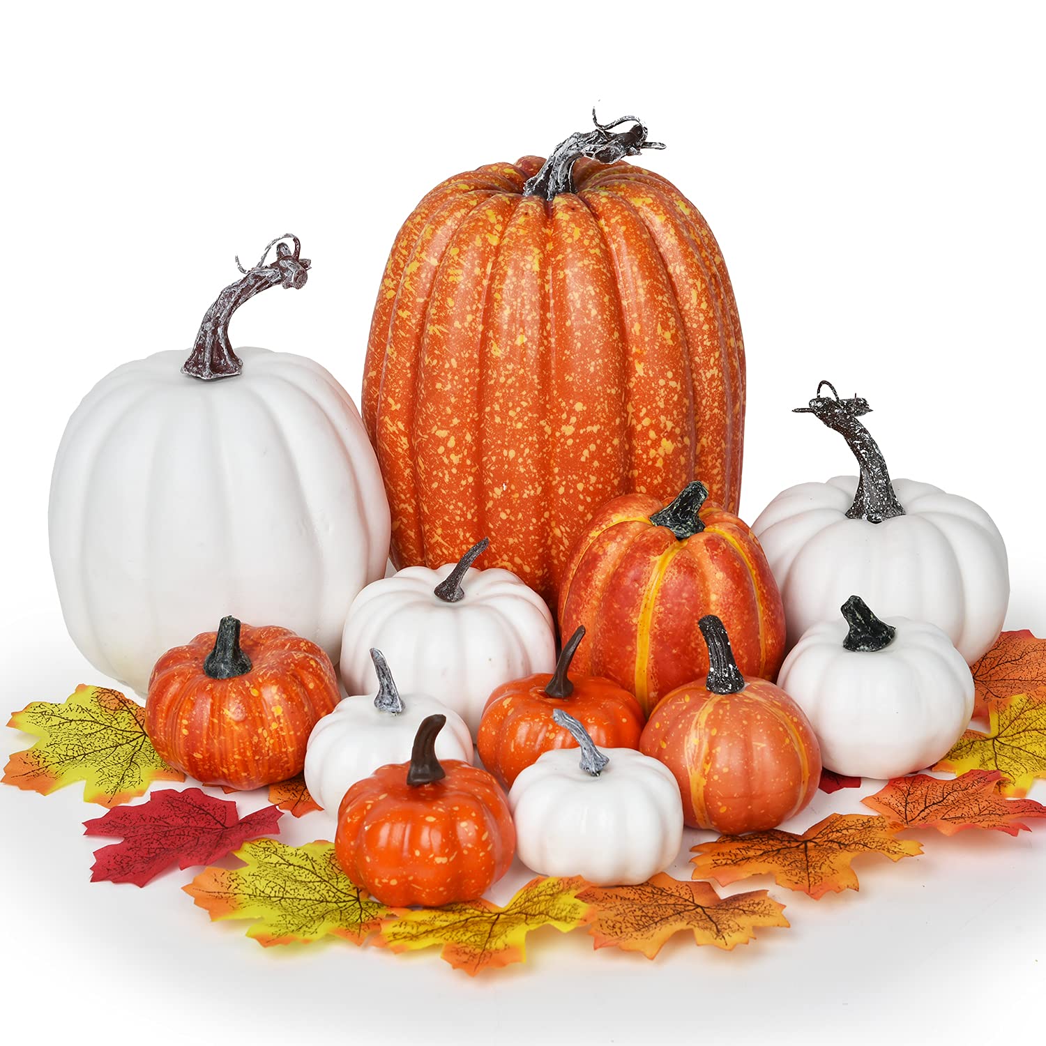 DearHouse front group display showing varied pumpkins and leaves for instant autumn styling