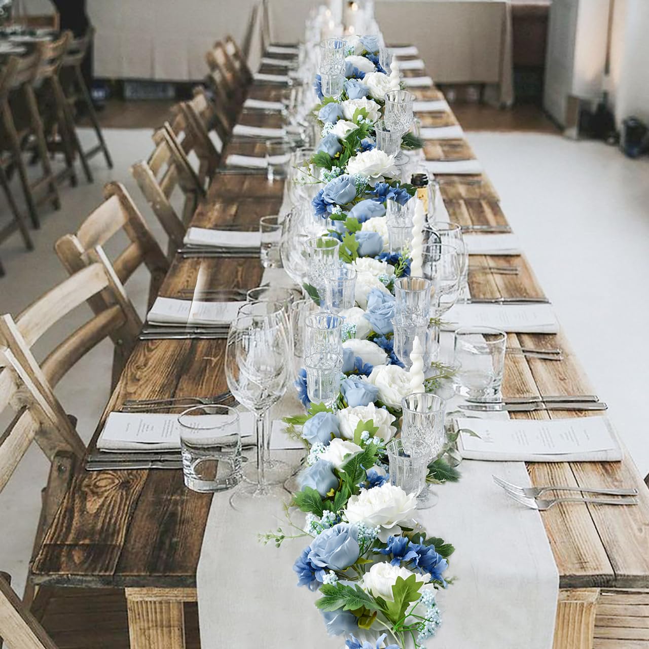 DearHouse full-length 6ft garland laid straight for planning and measurement