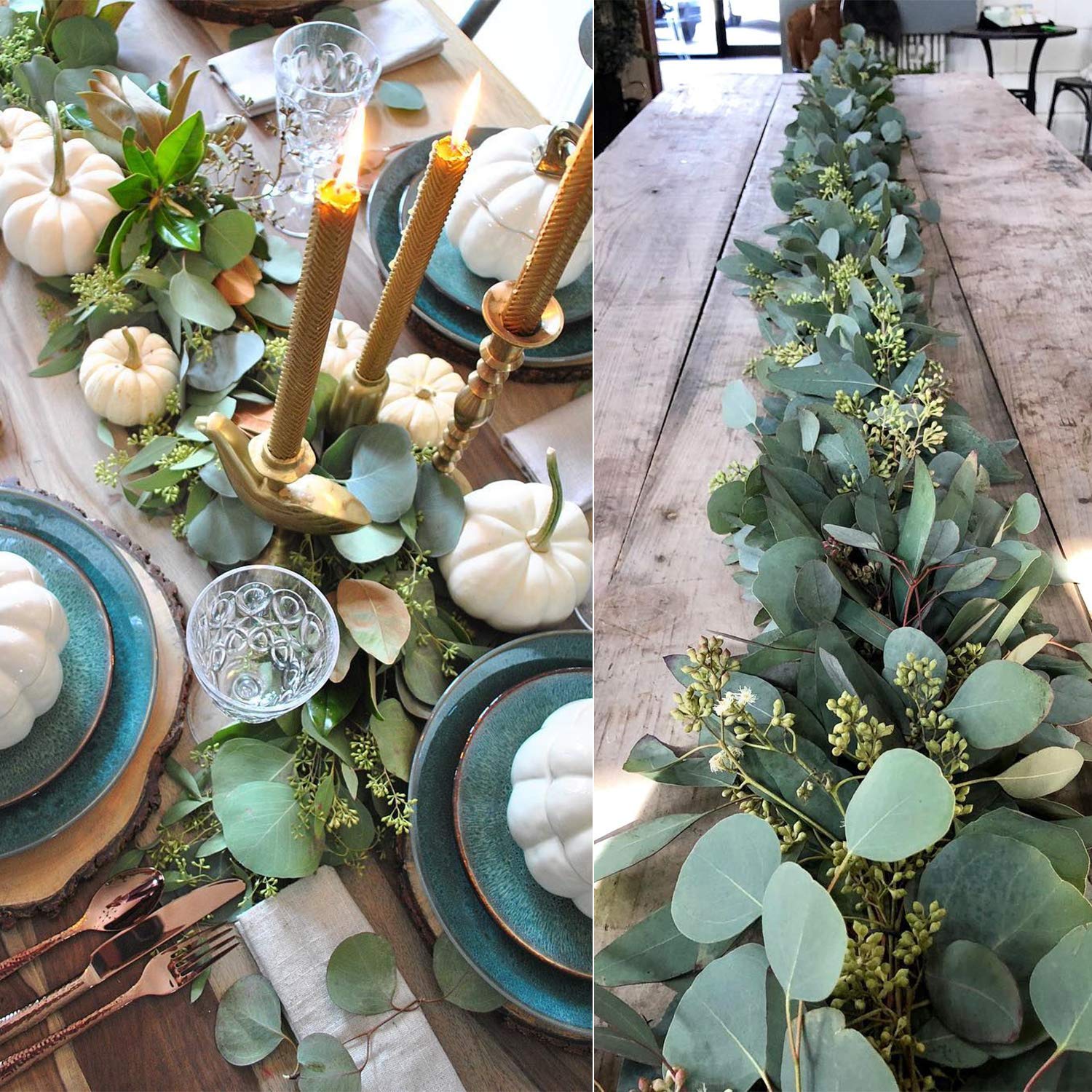 DearHouse garland combined with silk flowers offering custom floral arrangements