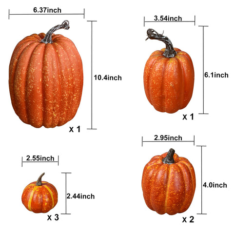 DearHouse mini pumpkins used at place settings for decorative accent