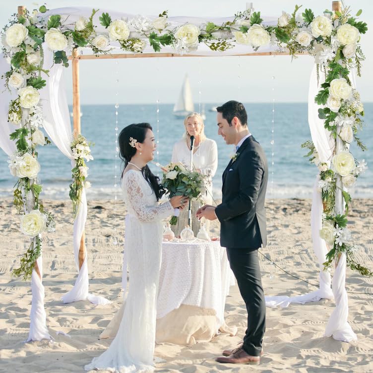 DearHouse full-length garland laid flat shows complete 6ft strand for planning