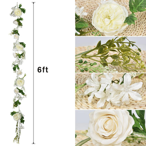 DearHouse garland beside ruler demonstrates scale and easy-fit sizing benefit