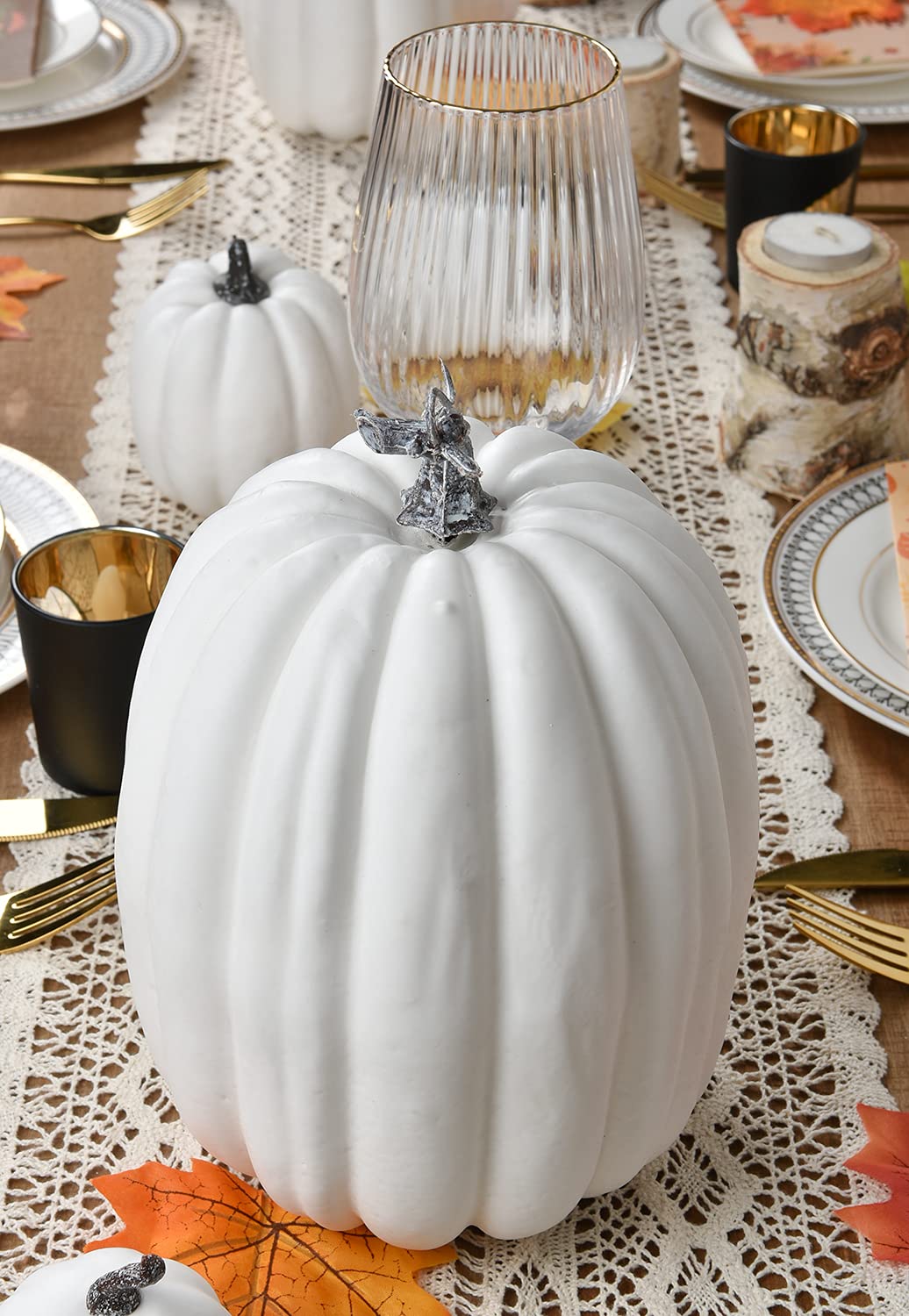 DearHouse hand holding pumpkin shows scale and lightweight easy placement