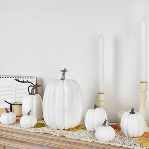 DearHouse assorted pumpkin sizes arranged in bowl for easy styling ideas