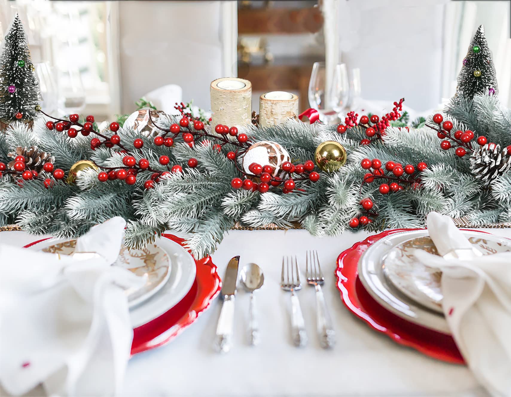 DearHouse garland bent into wreath showing quick conversion advantage