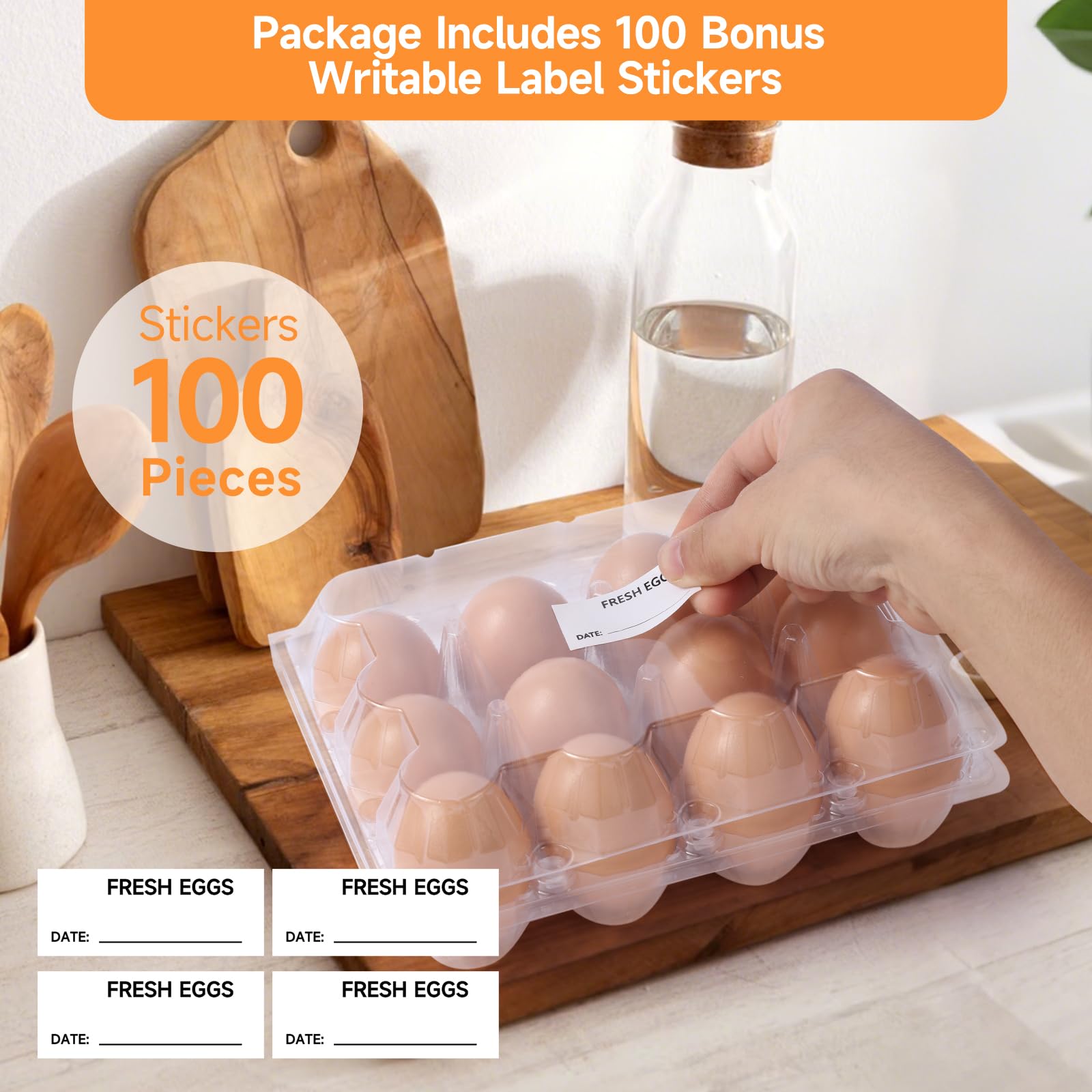DecarDamai cartons arranged on market stall demonstrating retail-ready display