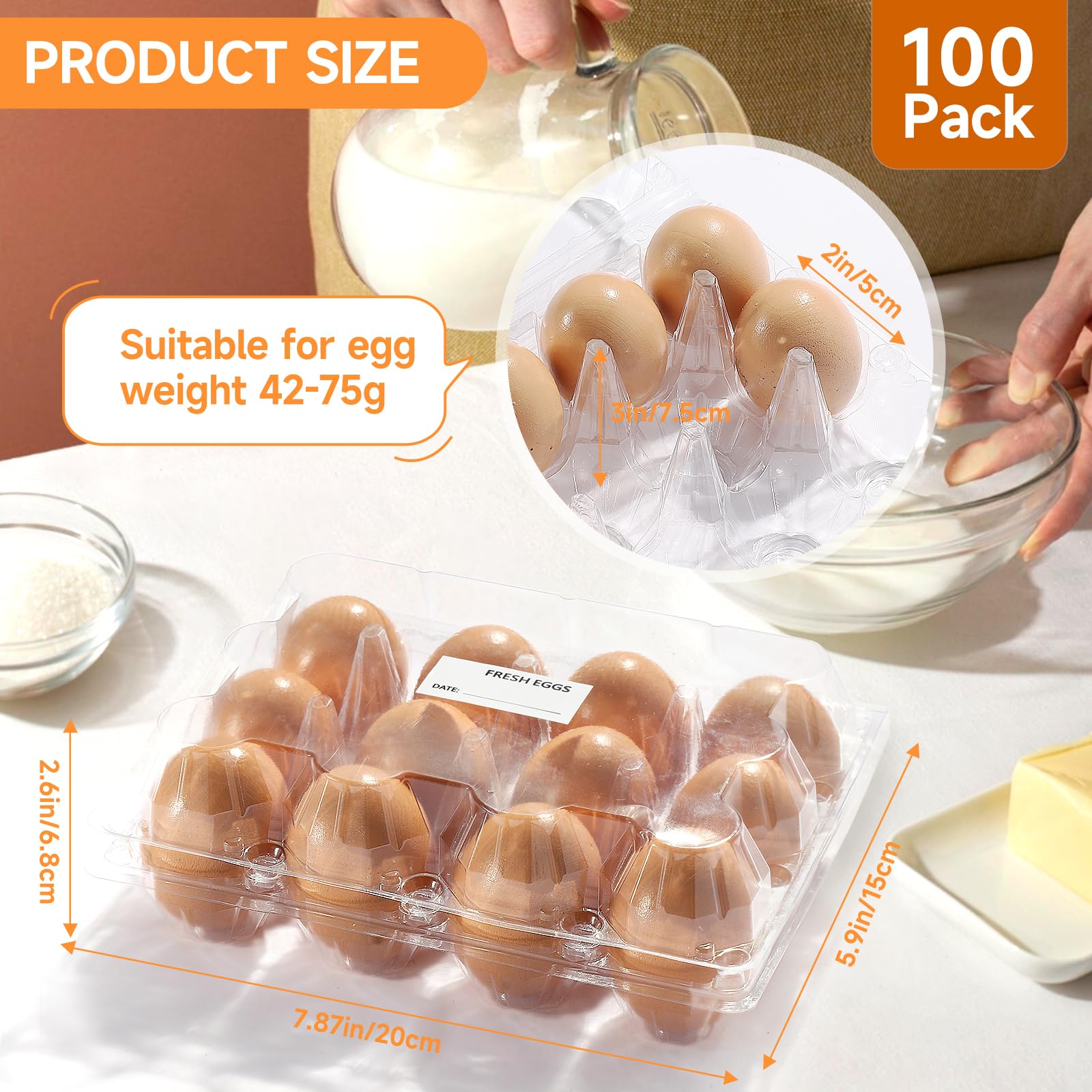 DecarDamai flat-top stackable cartons stacked to save space and display efficiently