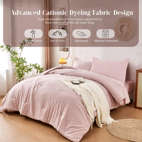 DECMAY packaged bedding set showing included pieces and scale