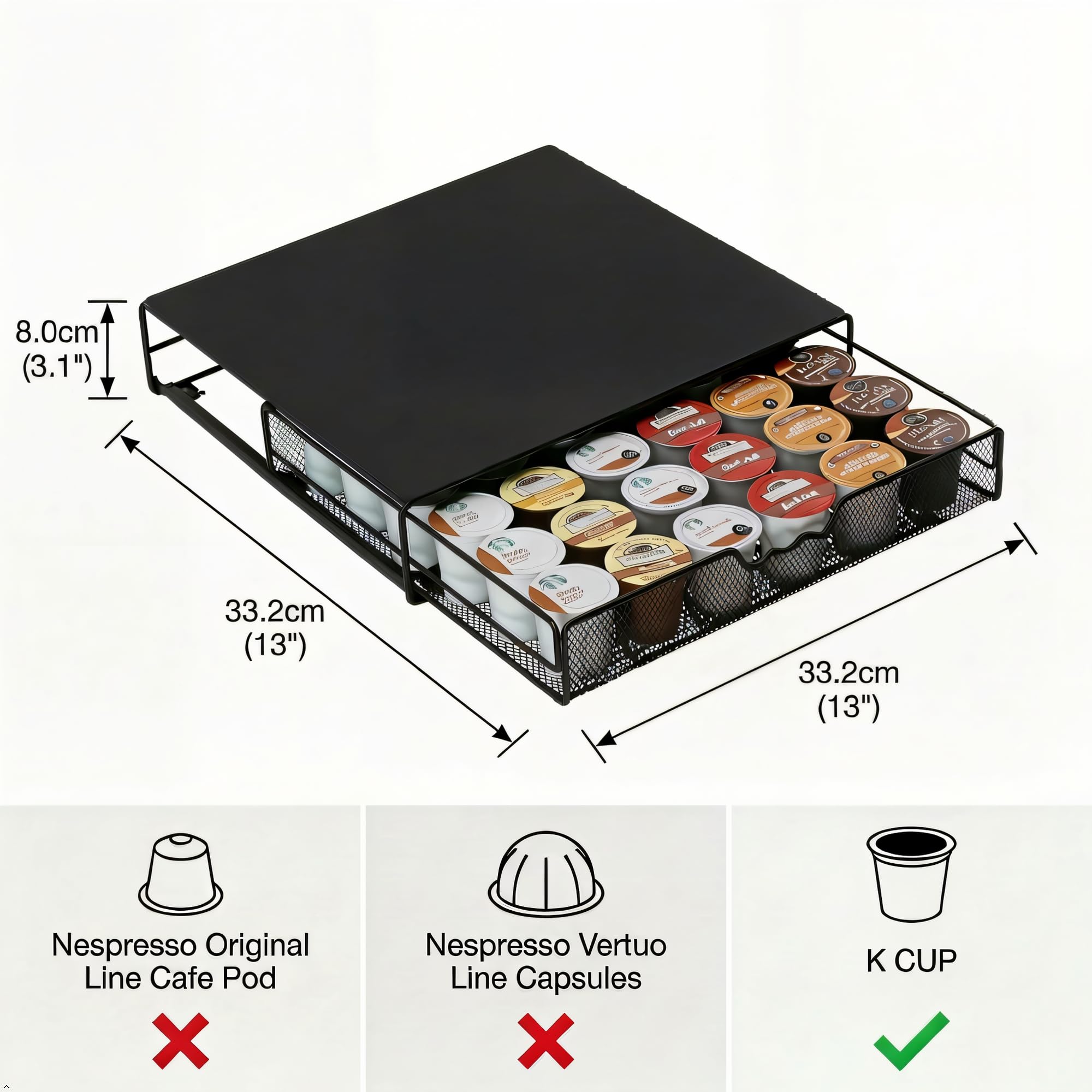 Deco Brothers drawer in kitchen coffee station creating tidy, stylish setup benefit