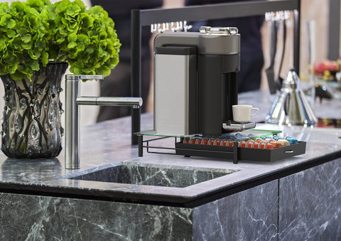 Deco Brothers lifestyle kitchen setting showing tidy coffee station and style