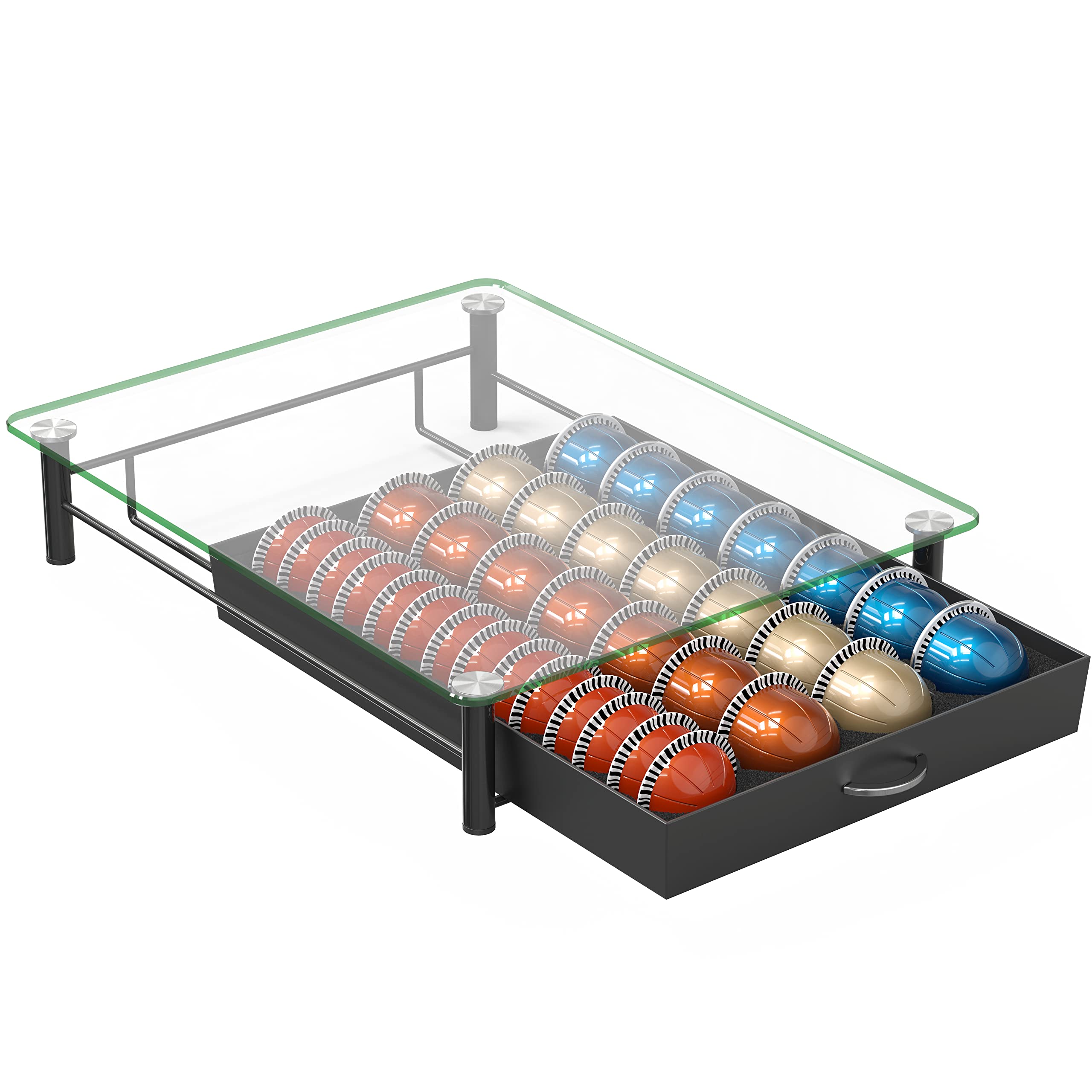Deco Brothers open drawer loading pods illustrating smooth sliding and convenience