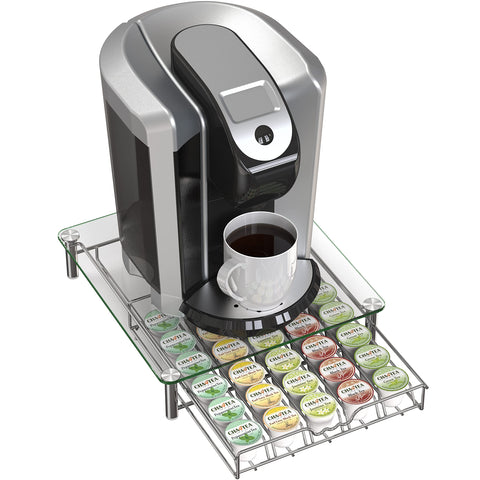 Deco Brothers open drawer displaying pods for fast selection benefit