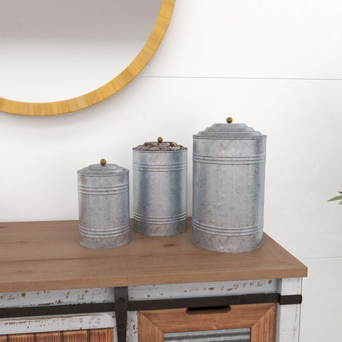 deco 79 jars on screened porch showing protected outdoor decor suitability benefit
