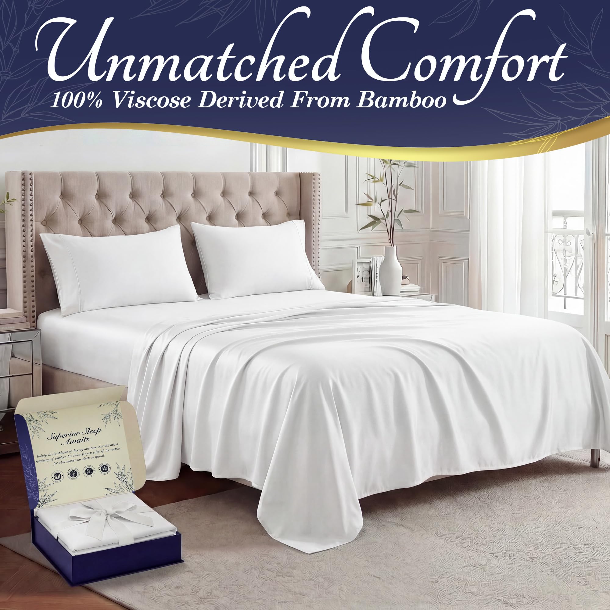 DECOLURE fitted sheet 17-inch pocket close-up for secure fit