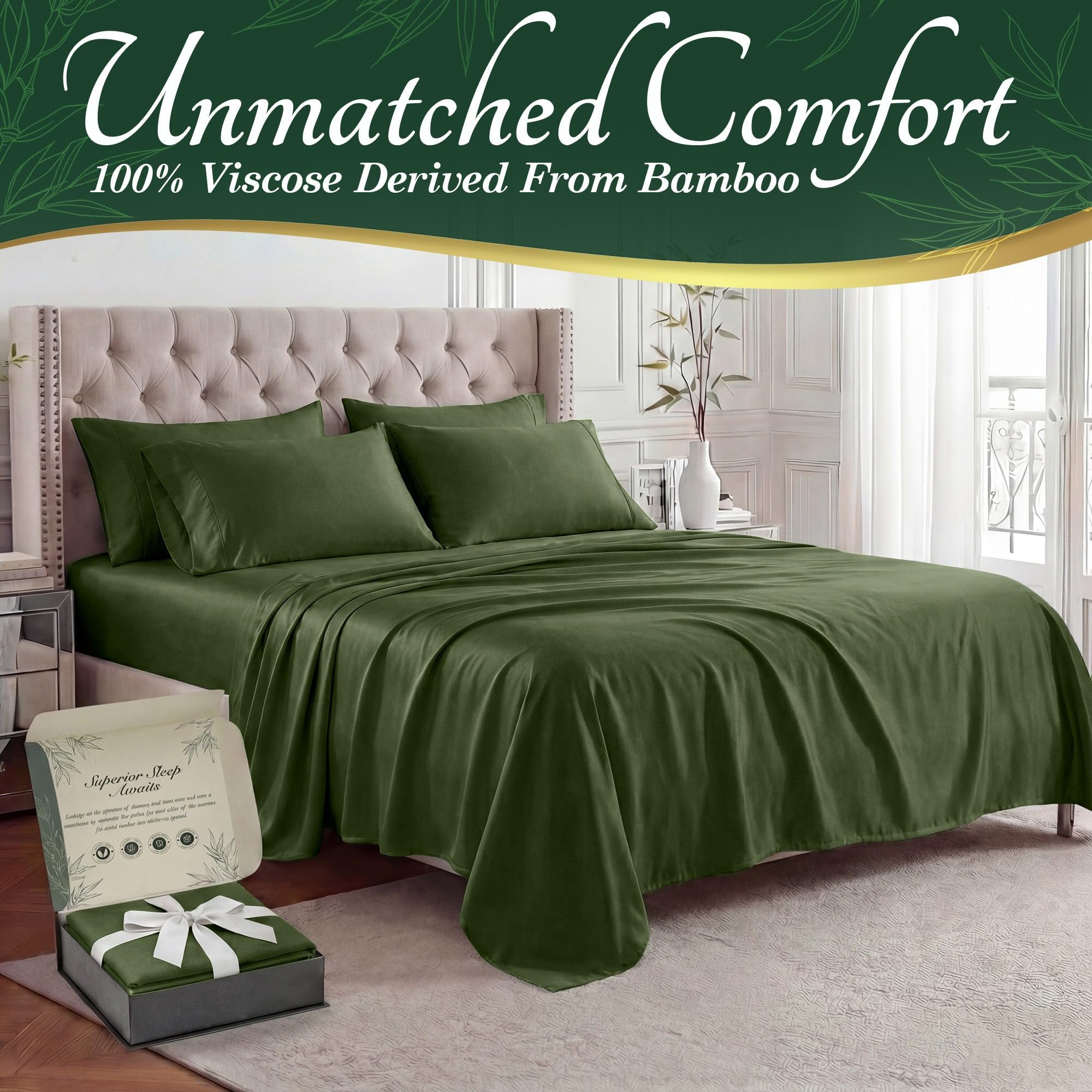 DECOLURE fitted sheet deep 17-inch pocket detail for secure fit