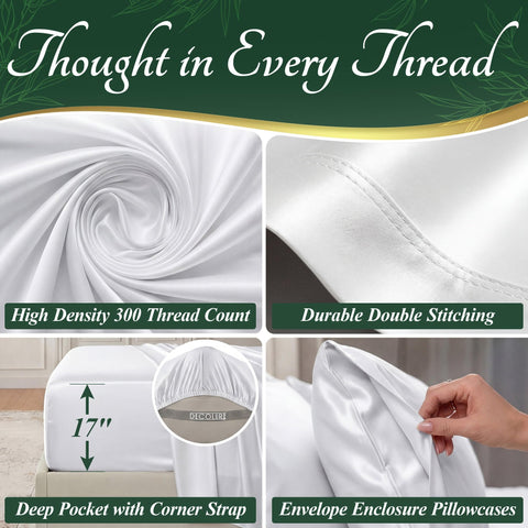 DECOLURE flat sheet edge with double-stitching for durability benefit
