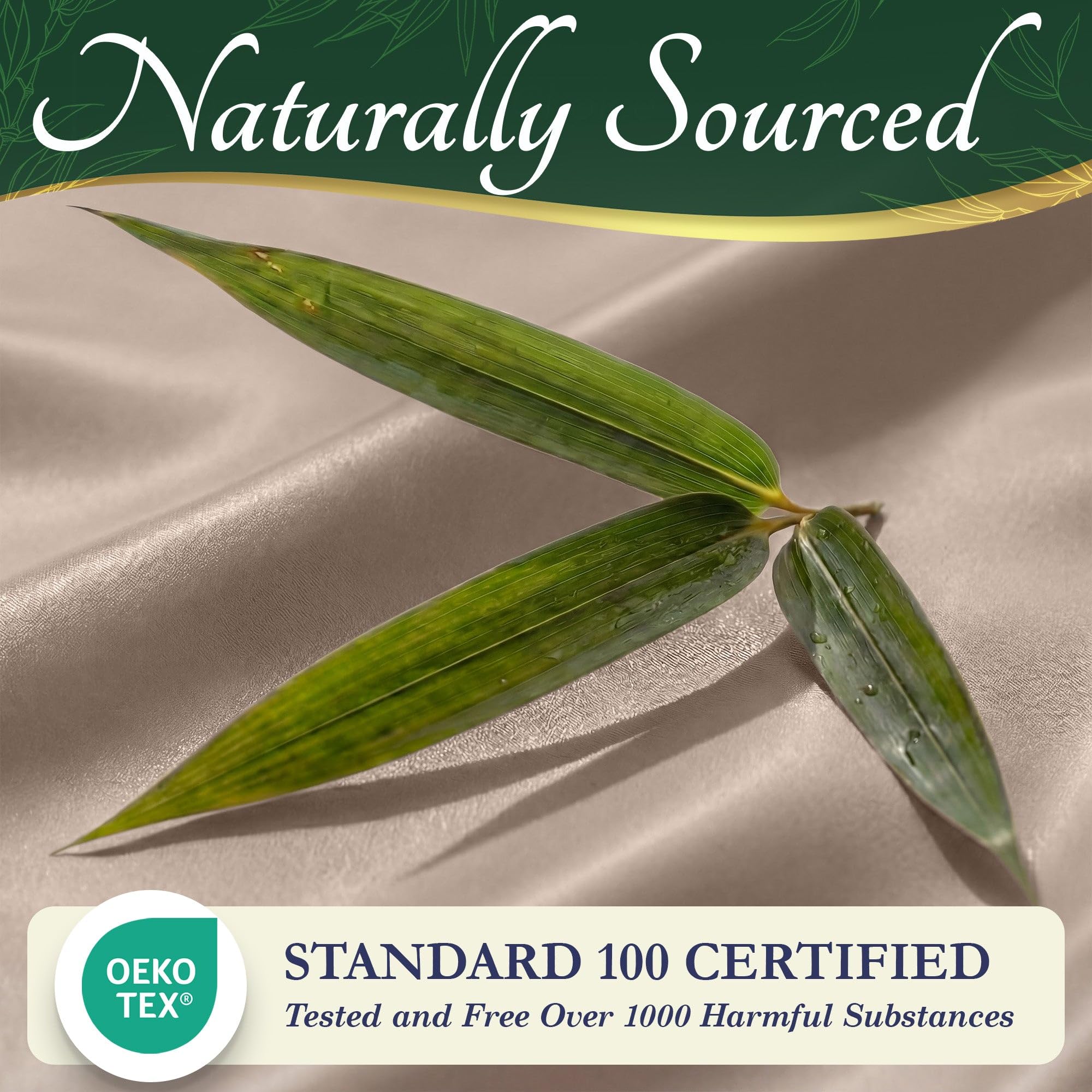 DECOLURE fabric label showing OEKO-TEX certification for safety benefit