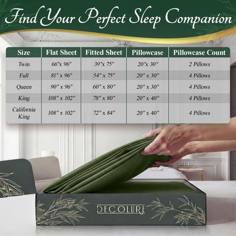DECOLURE lifestyle bedroom setting showing cooling comfort