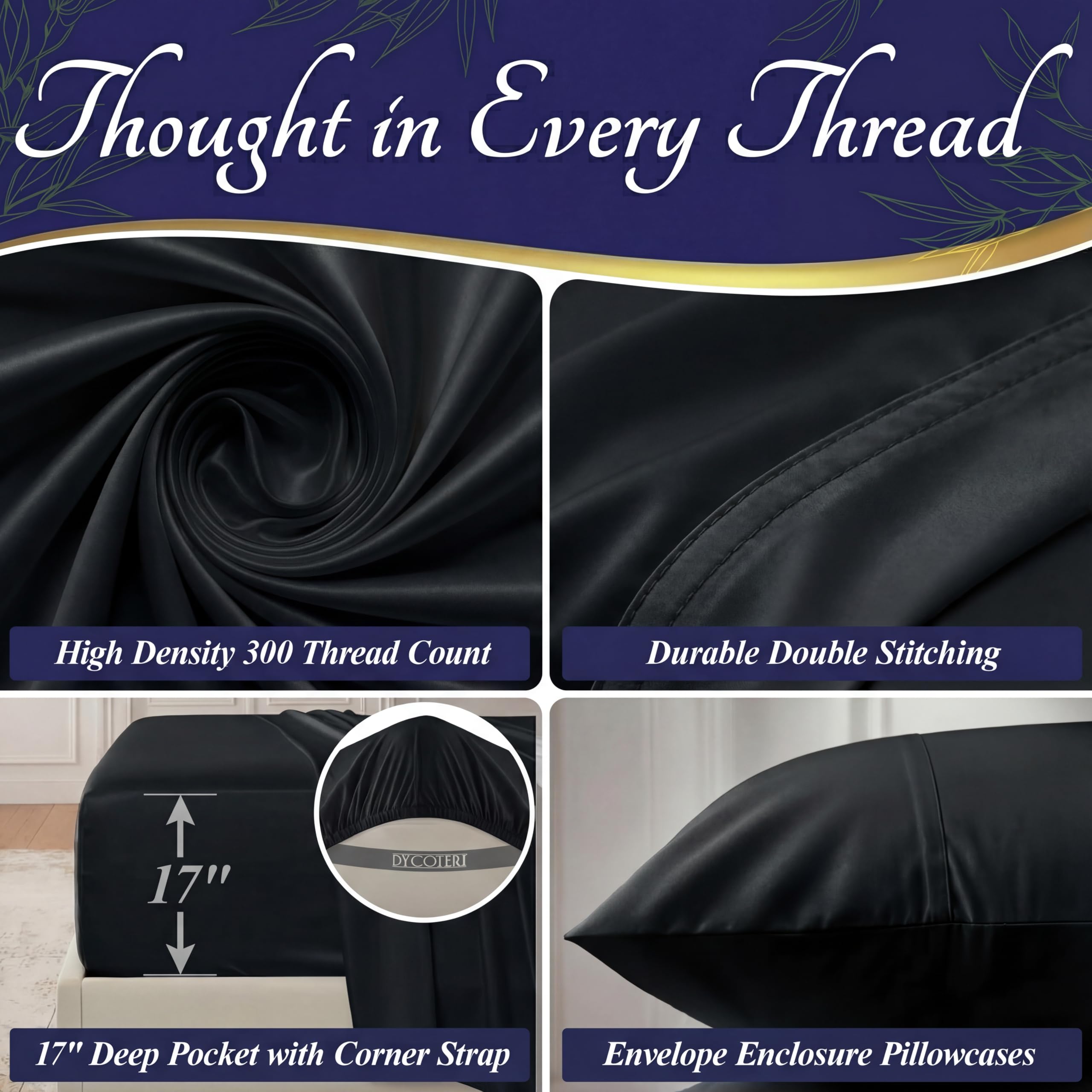 DECOLURE sheets on a styled king bed conveying breathable nightly comfort