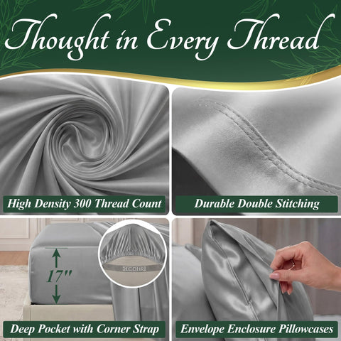 DECOLURE pillowcase edge detail showing neat seams and soft finish