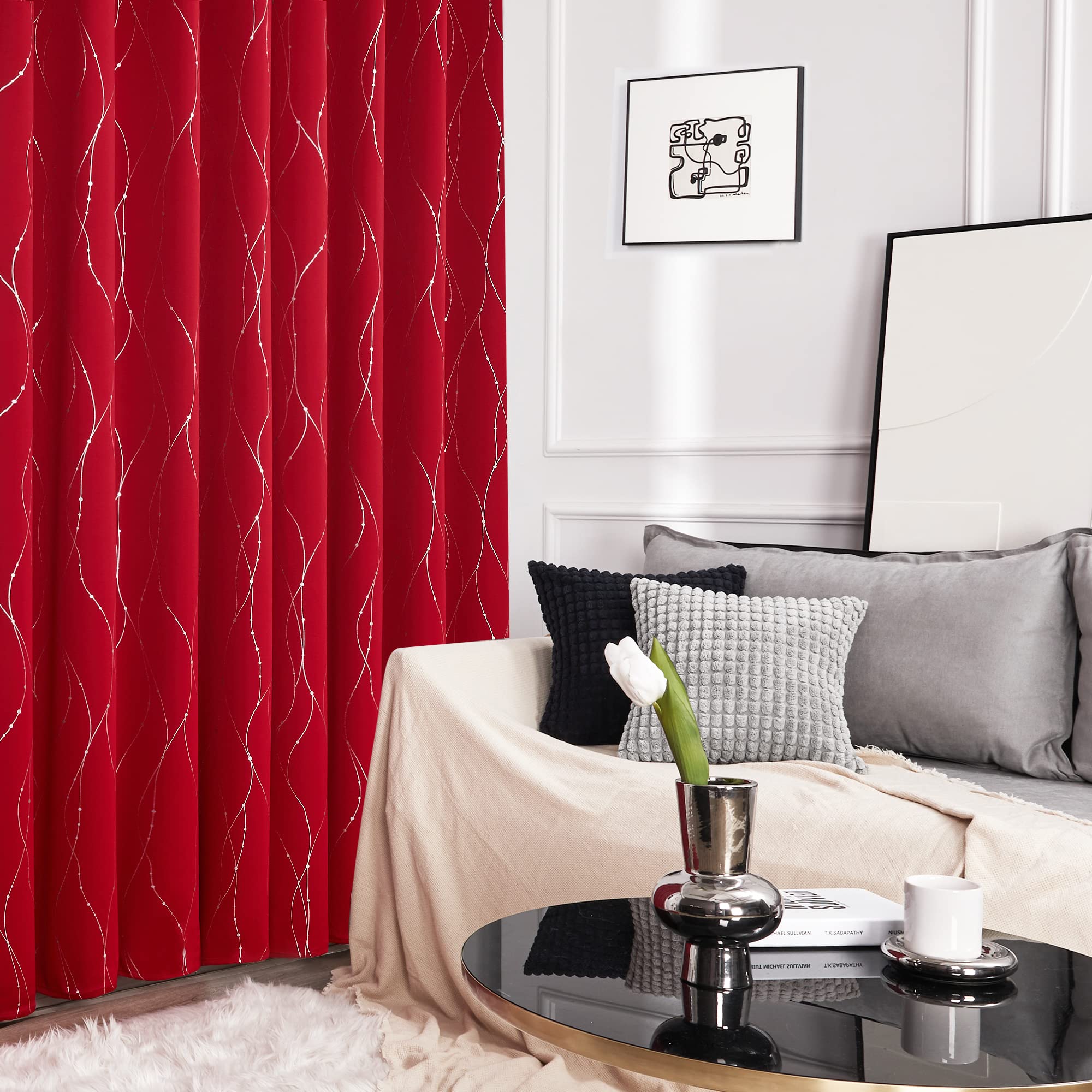 Deconovo panels in living room setting adding privacy and reduced glare