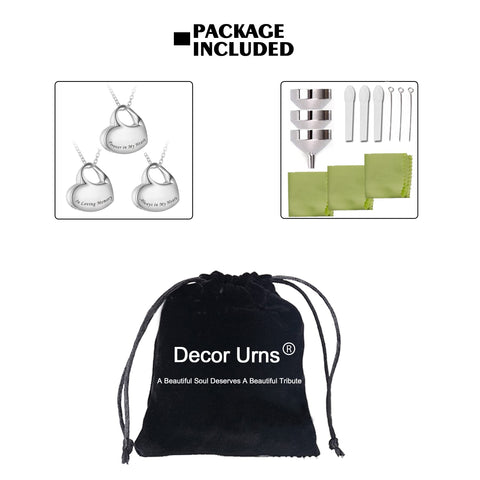 Decor Urns three-pack in gift pouch ready to give showing presentation and sharing benefit