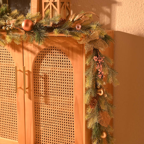 Decor by Hannah close-up of pine cones and berry clusters offering realistic texture
