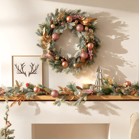 Decor by Hannah close detail of silver leaf ornament adding elegant shimmer