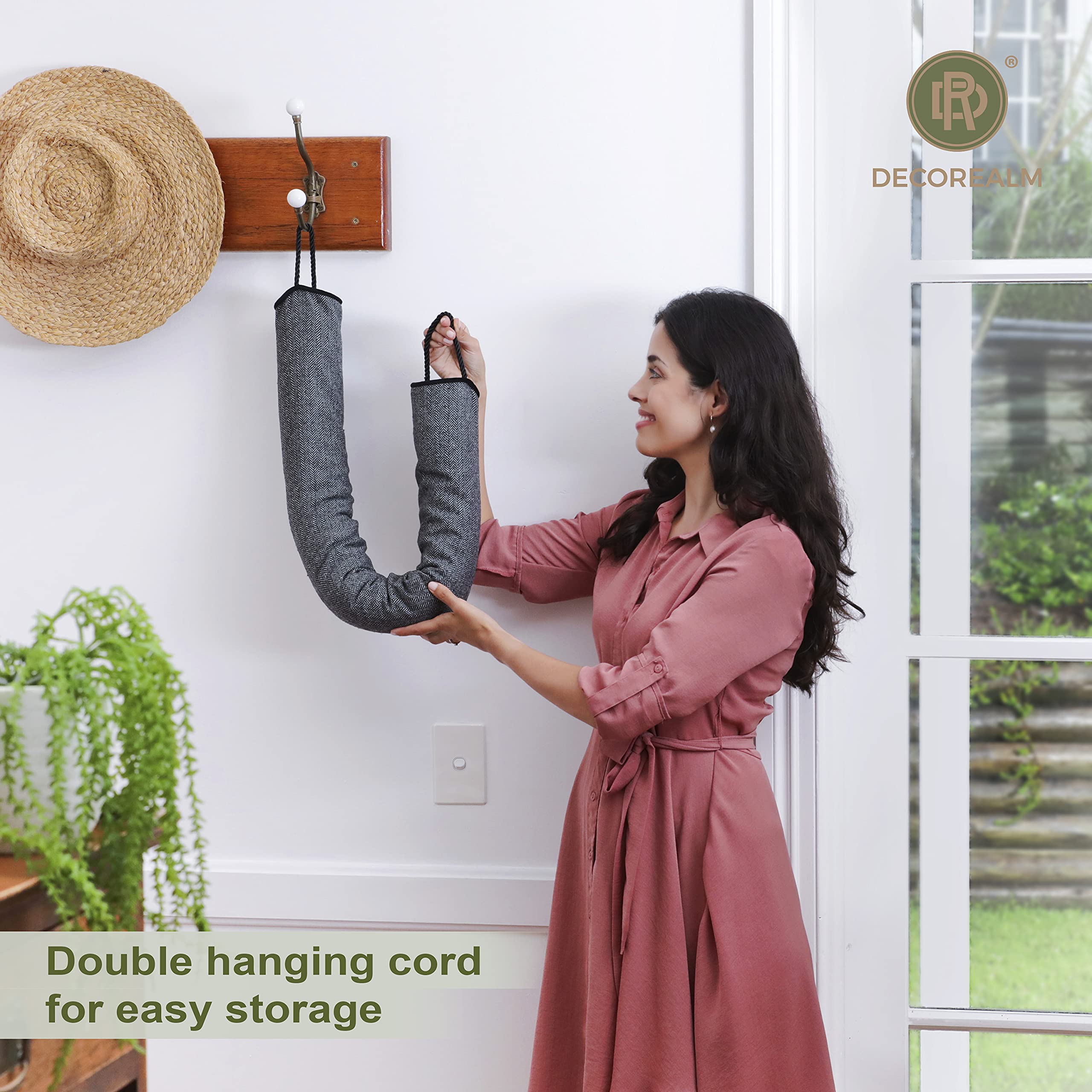DECOREALM in a styled entryway enhances decor and blocks drafts