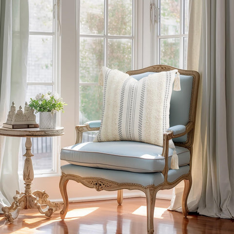 decorUhome cotton back panel showing sturdy breathable support benefit