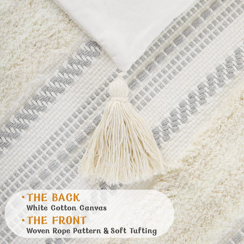 decorUhome woven rope texture close-up adding tactile depth benefit