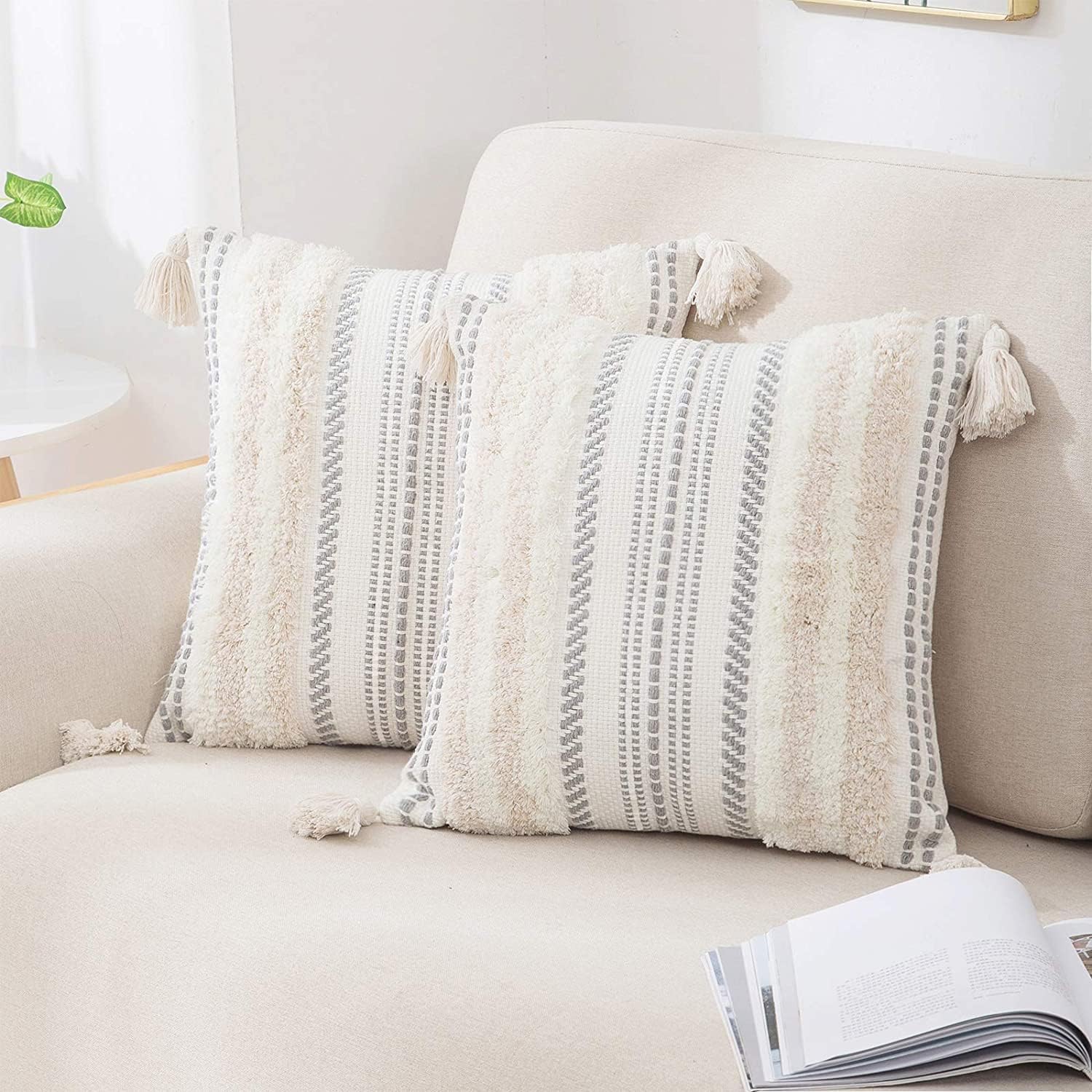 decorUhome beige and cream front view showing neutral styling benefit