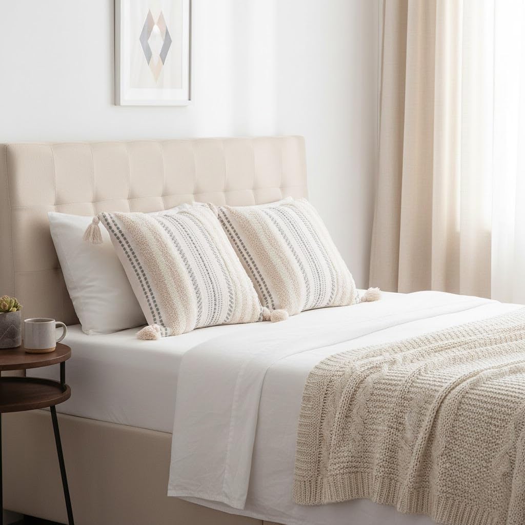 decorUhome pillow covers styled on sofa creating cozy layered look benefit